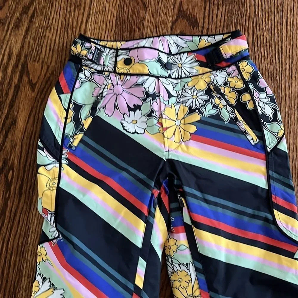 Free People XS New FREE PEOPLE Bunny Slope Printed Ski Pants and the Jacket